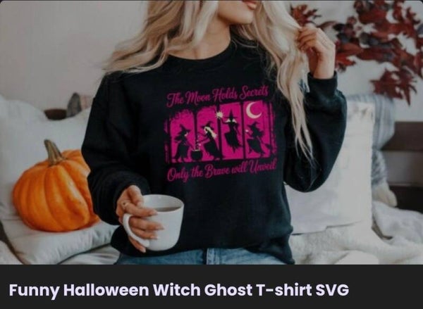 Funny Halloween Witch Ghost