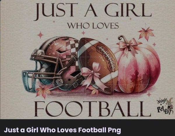 Just a girl who loves football