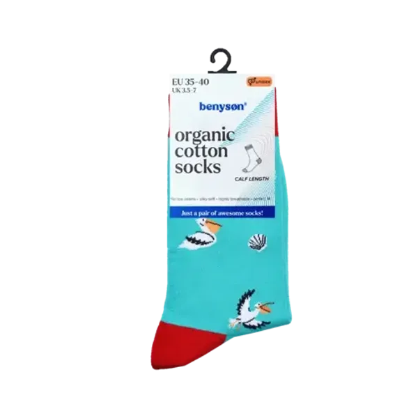 BENYSON® Organisch Katoenen Sokken 078 "Pelikaan"