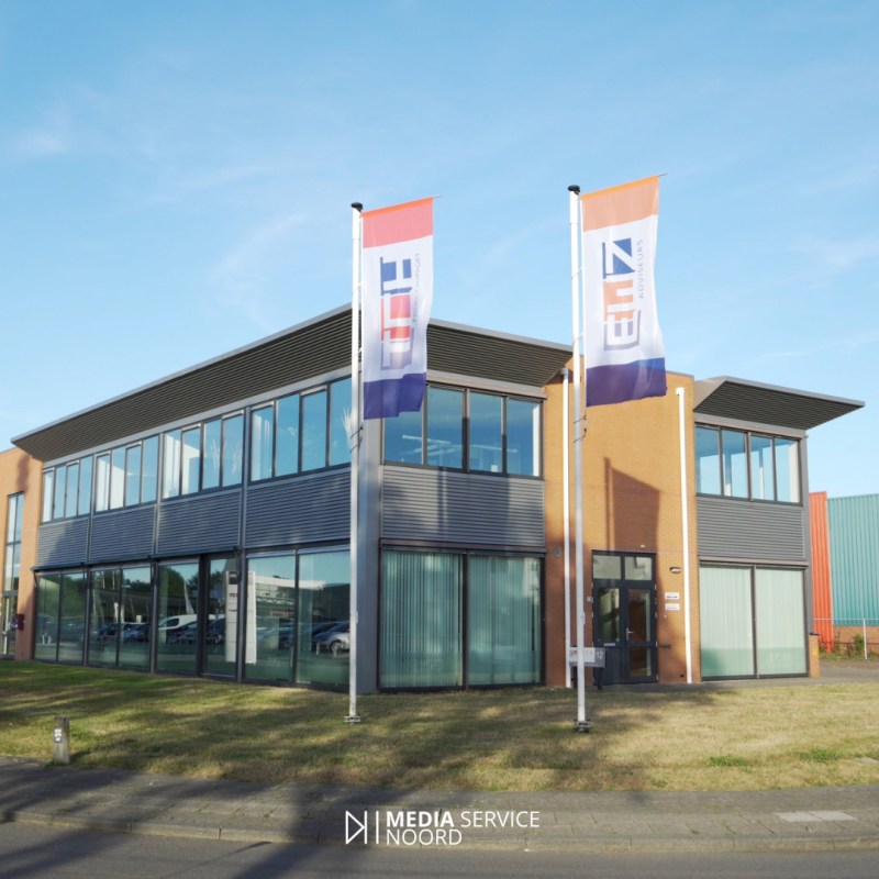 Foto van het pand van EWZ en TCH voor een bedrijfsvideo, dit is het filiaal in heerenveen