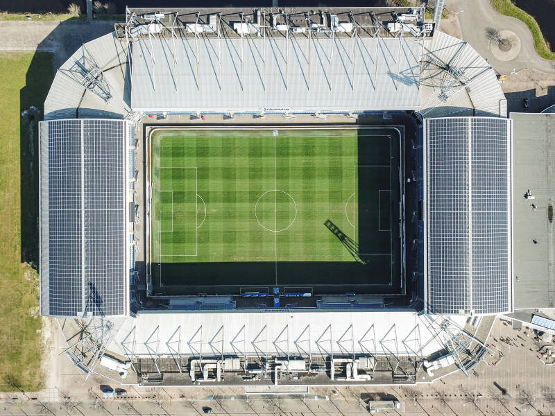 Abe Lenstra stadion in heerenveen gemaakt met de drone