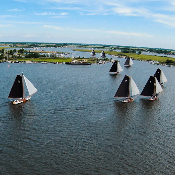 Foto van het skutsjesilen 