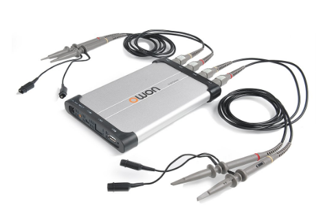 OWON VDS series PC oscilloscope with probes