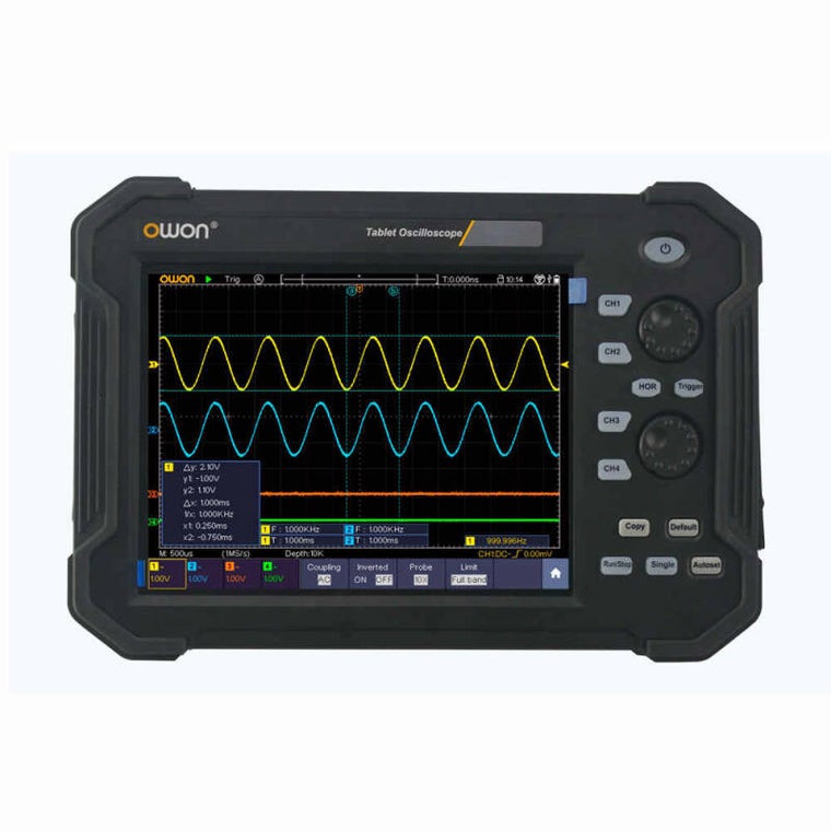 OWON TAO3104 100 MHz 4-channel tablet oscilloscope