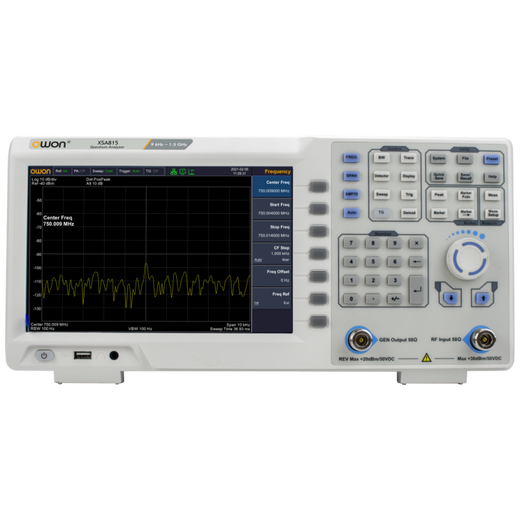 OWON XSA815 front panel