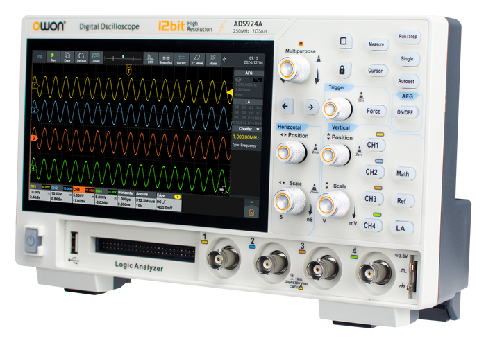 OWON ADS900A series 12-bit benchtop oscilloscope
