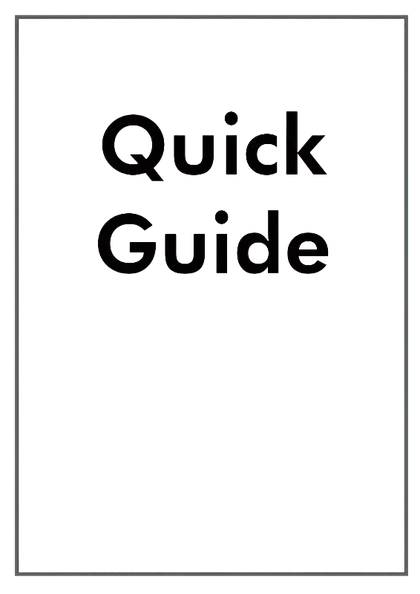 Quick guide supplied with the OWON HSA2000