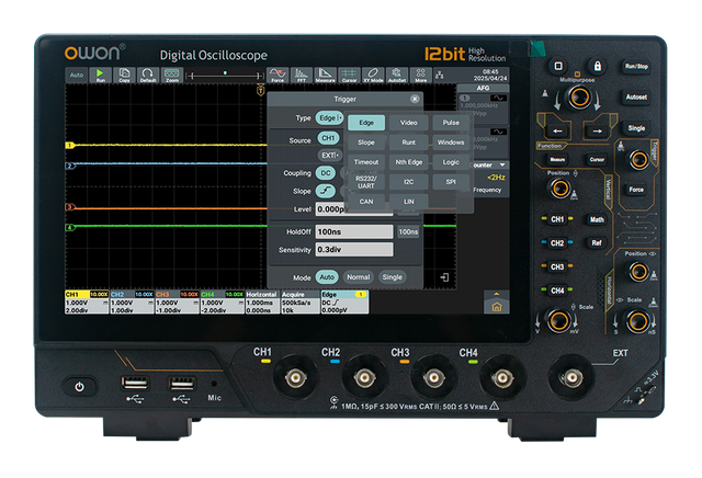 OWON benchtop oscilloscope