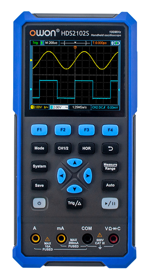 OWON HDS25 / HDS25S 2 Channel 25 MHz Handheld Oscilloscope