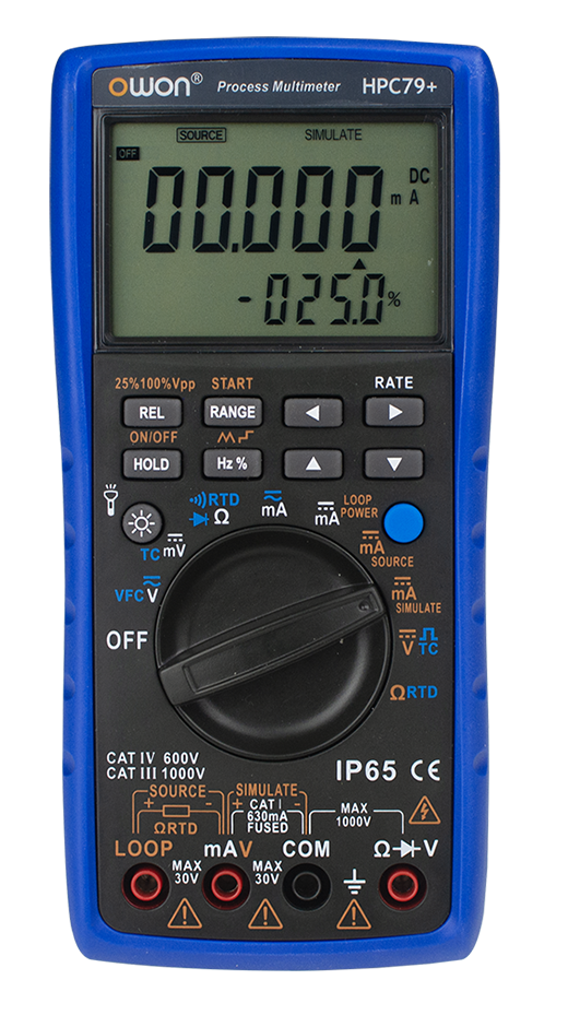 OWON HPC77+ handheld process multimeter