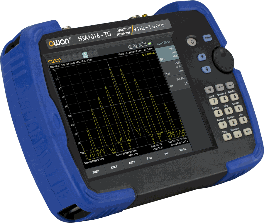 OWON HSA1016 handheld spectrum analyser