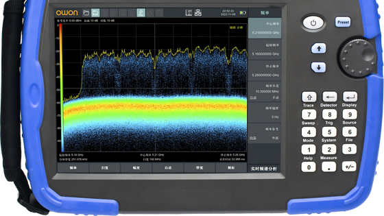 OWON HSA3075-R handheld real-time spectrum analyser