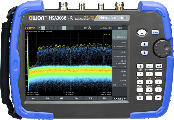 OWON HSA3036-R handheld real-time spectrum analyser