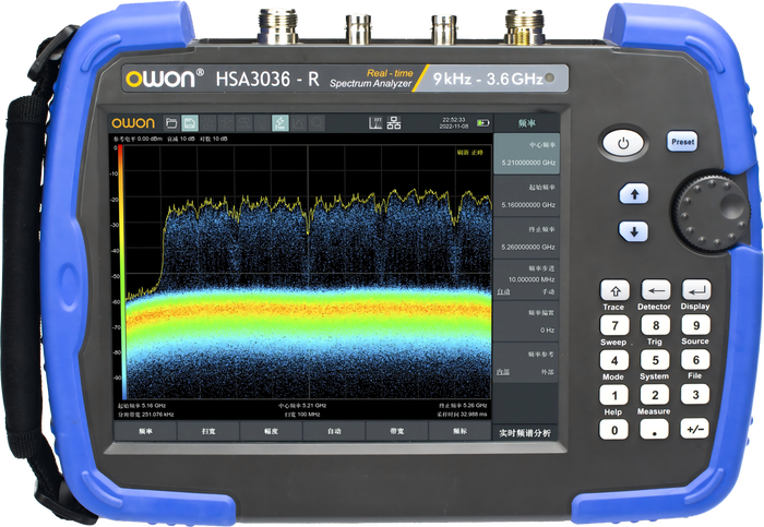 OWON HSA3036-R front panel with 8-inch multi-touch display