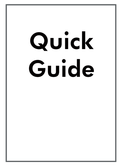 Quick guide supplied with the OWON XSA3000-R