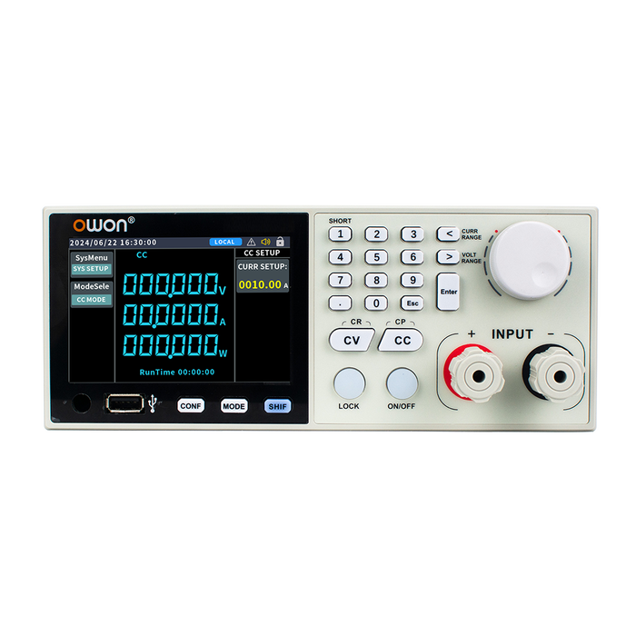 OWON OEL85 front panel with 3.9-inch TFT display and keypad