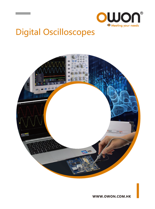 OWON Digital Oscilloscopes Catalogue cover