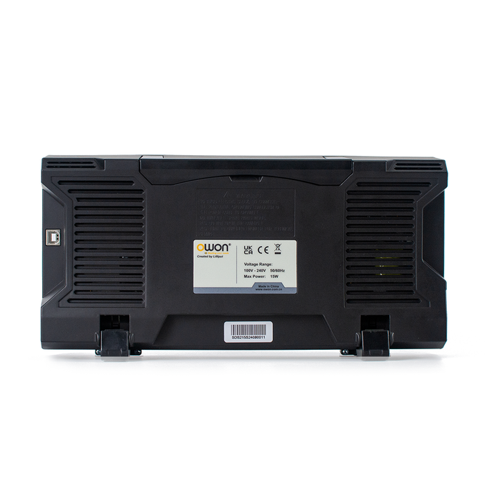 OWON SDS200 rear panel with USB device port