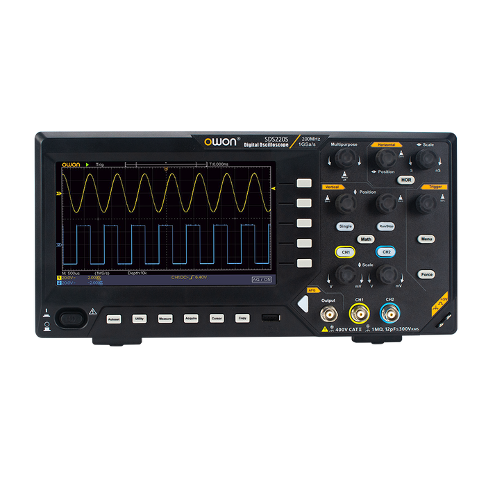 OWON SDS200 series benchtop oscilloscope