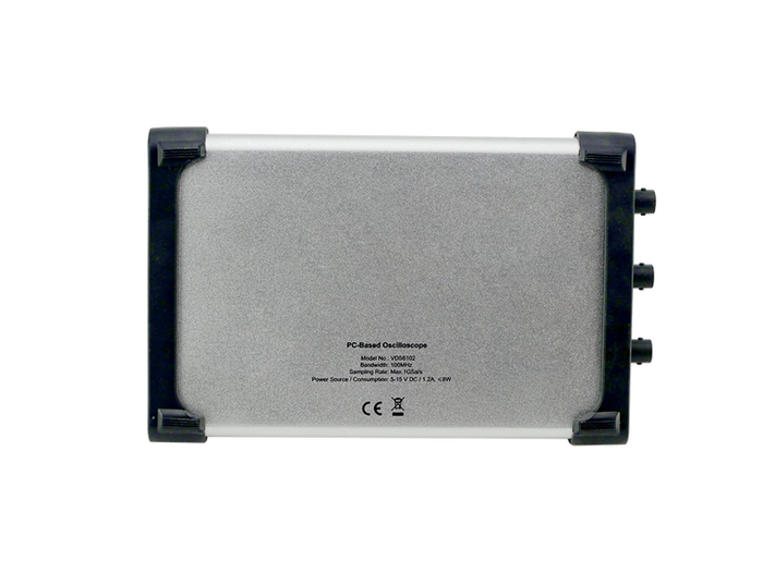 OWON VDS6102 rear panel with the MULTI generator output