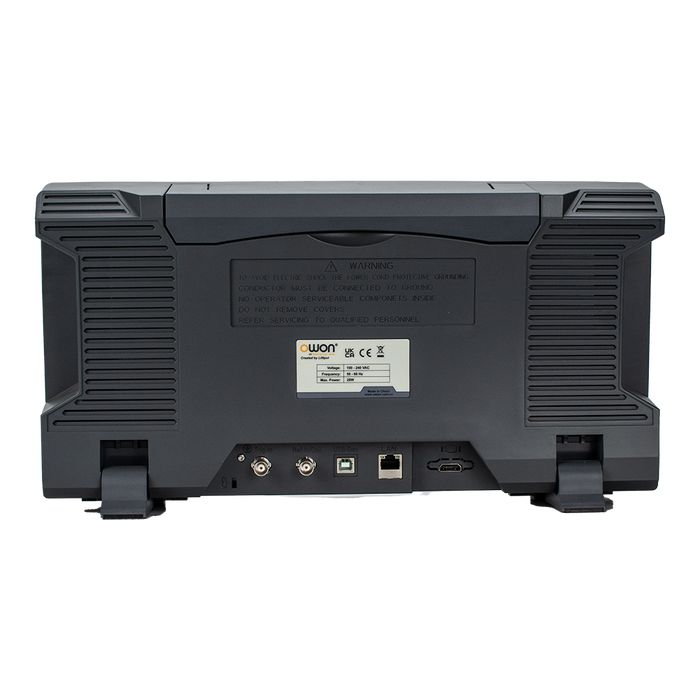OWON XSA1000P rear panel with LAN, USB and HDMI