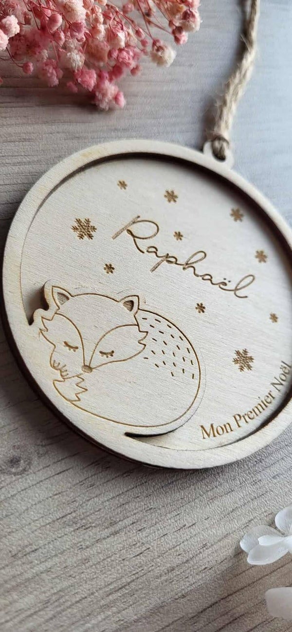 Boule renard 02 bois clair