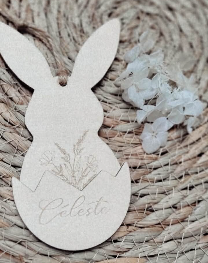 Mon Petit Lapin de Pâques Personnalisé – Collection Nature