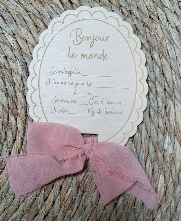 Plaque naissance Nouvelle version