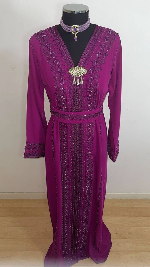 Caftan violet \aubergine