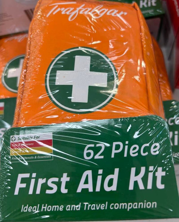 62 piece first aid kit.