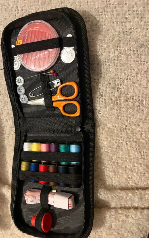 Zip up sewing kit