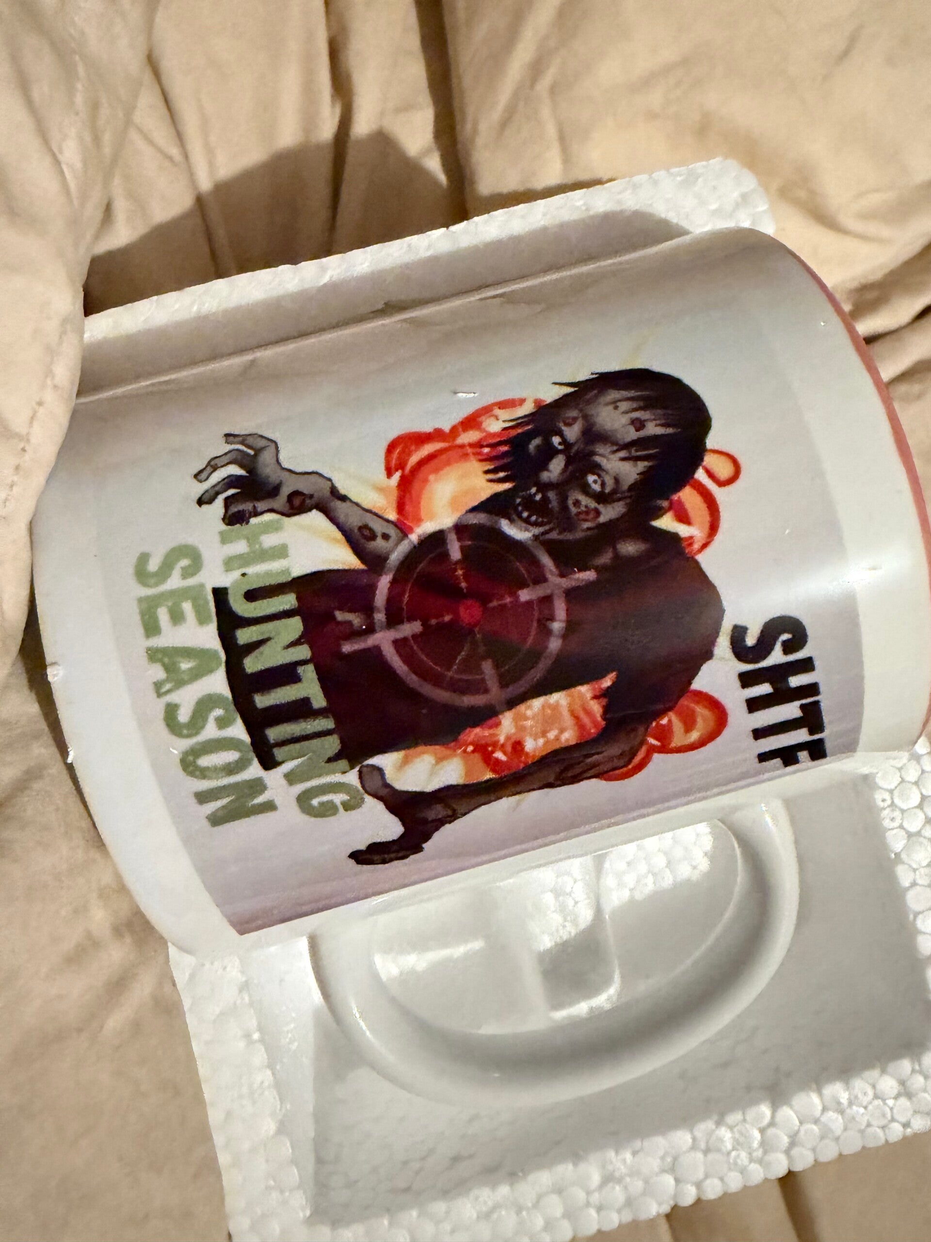 SHTF hunter season mug.