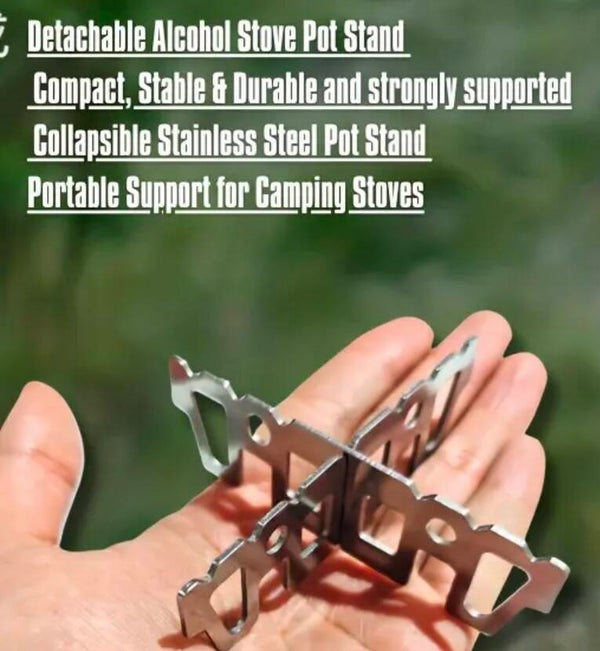 Foldable alcohol stove stand