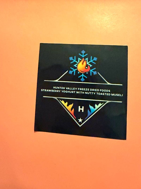 Freeze dried strawberry yoghurt  with nutty museli