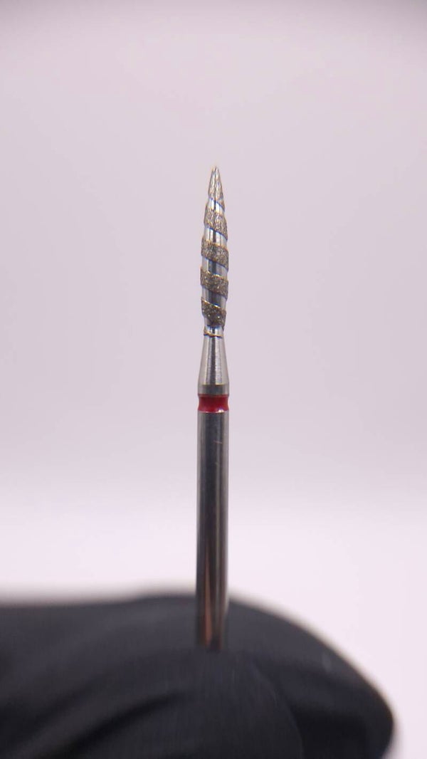 Diamant Freesbitje Tornado rood 2.1mm kort