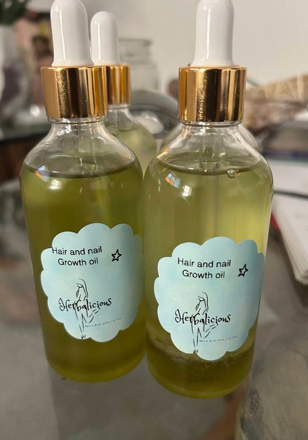 Hair and nail growth oil