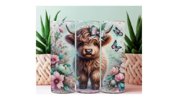 Tumbler - Cute Highland Cow