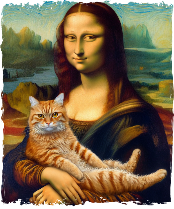Mona Lisa and Cat