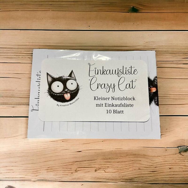 Einkaufsliste "Crazy Cat"