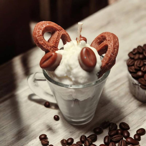 Relaxed coffee break - Dessertkerze