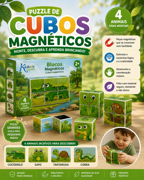 Puzzle de cubos magnéticos