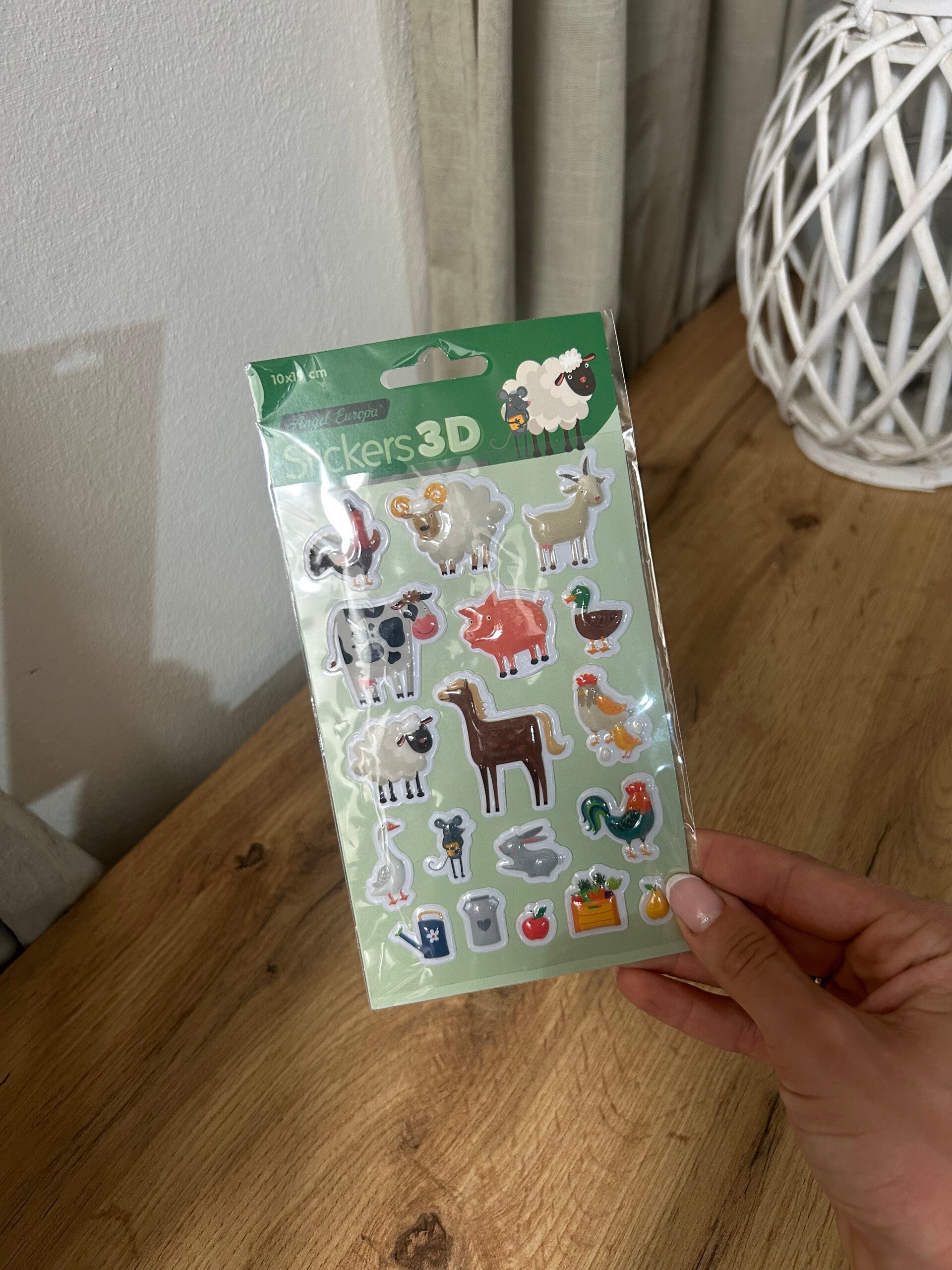 Stickers animais da fazenda 3D