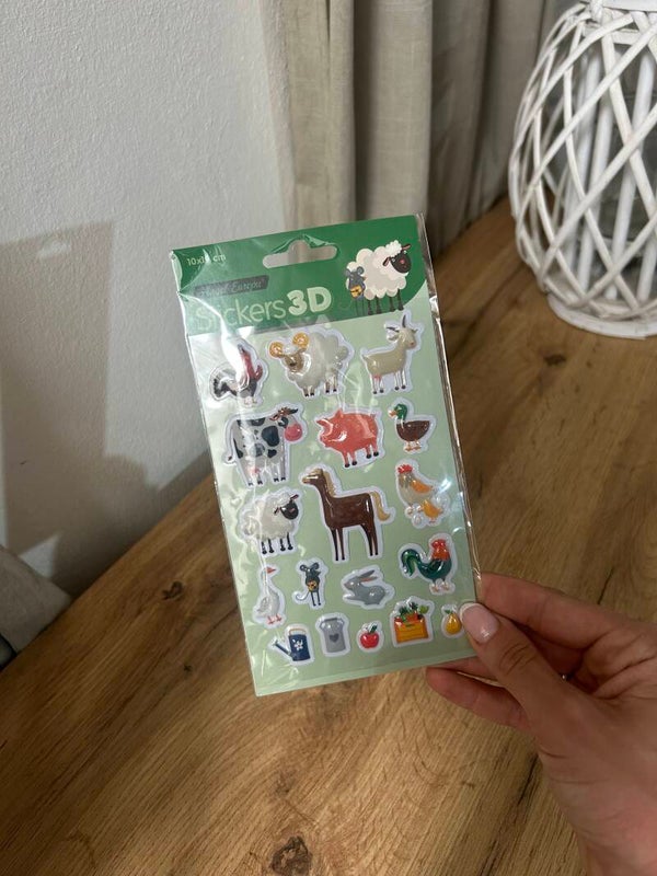 Stickers animais da fazenda 3D