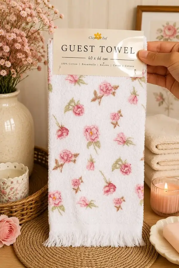 Handdoekje bloemen
