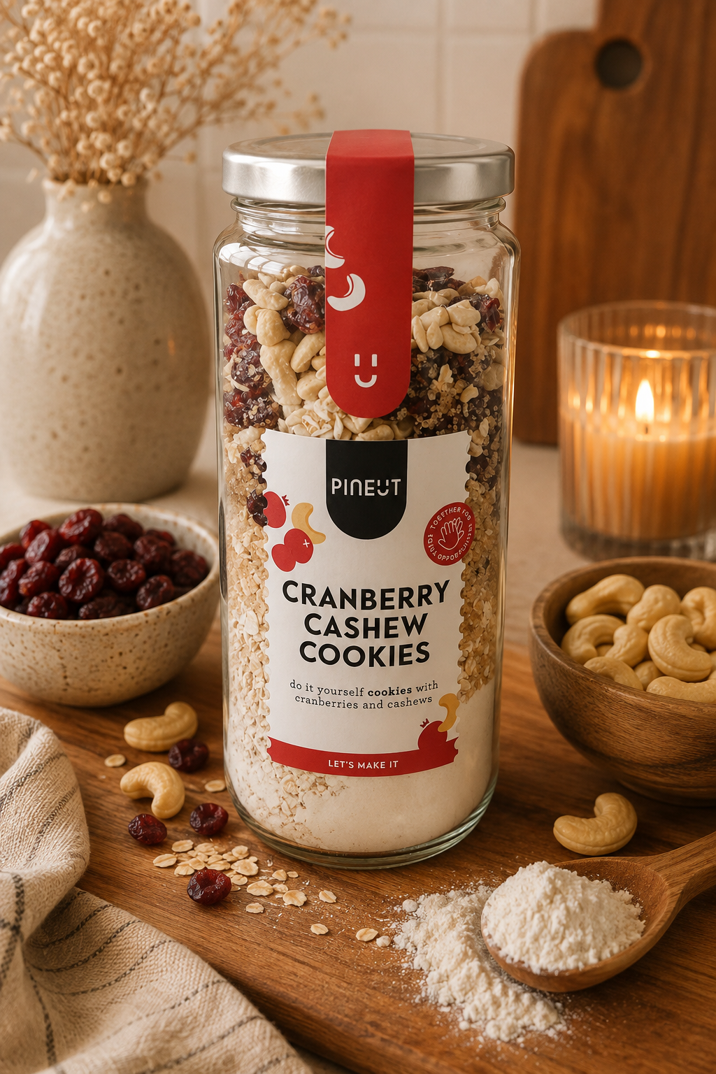 Cranberry cashew cookies