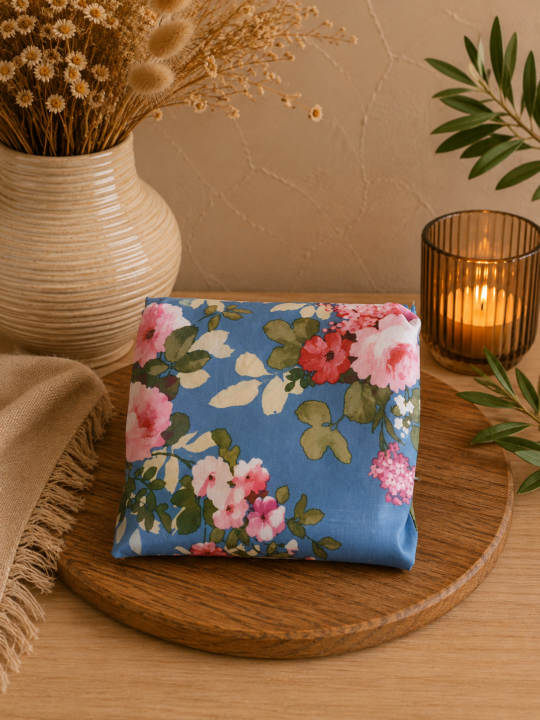 Opvouwbare shopper bloemen