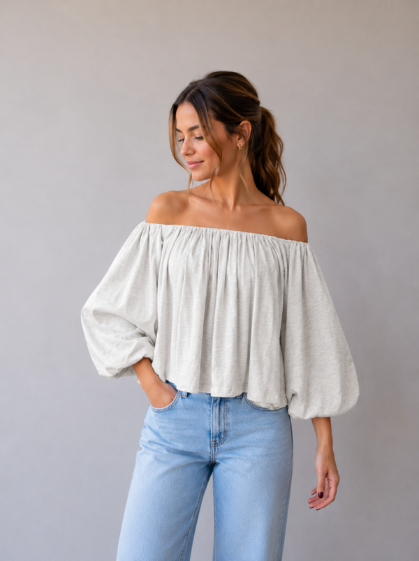 Tilly blouse - grijs
