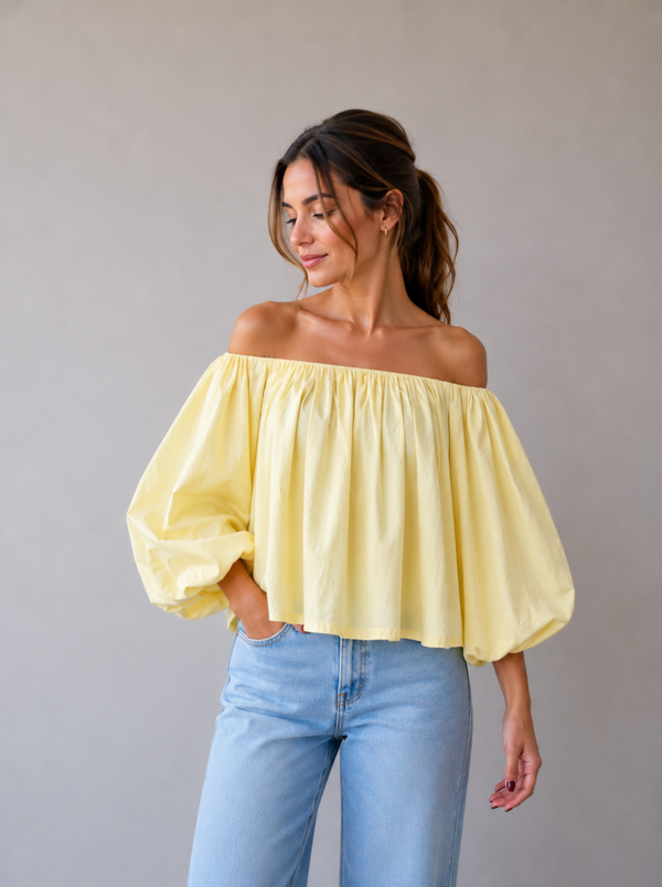 Tilly blouse - geel