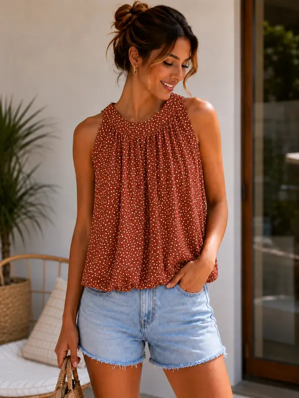 Lien blouse - roest
