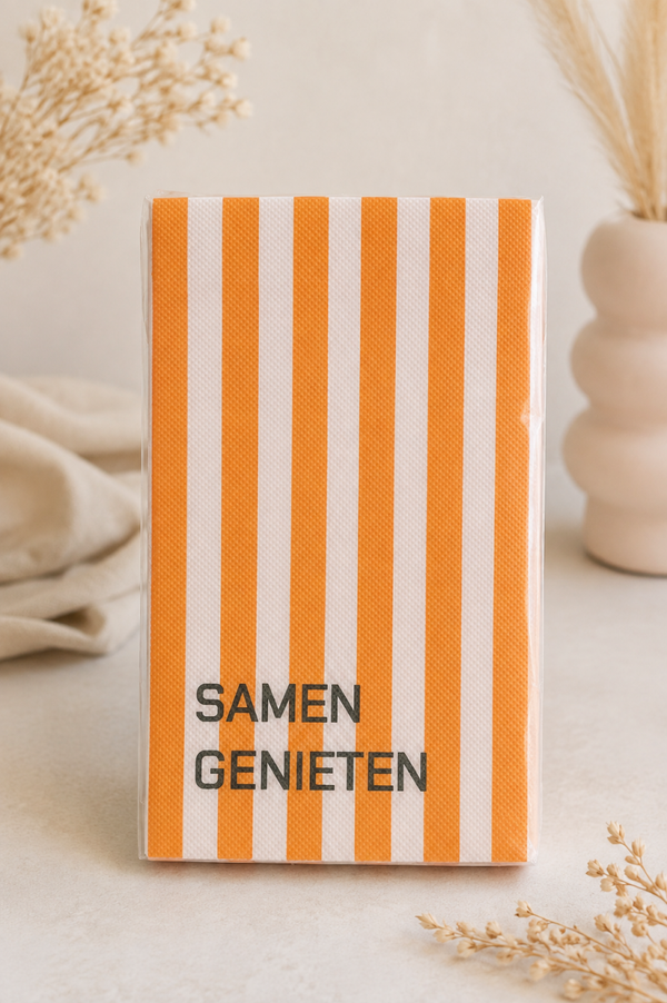 Servet samen genieten